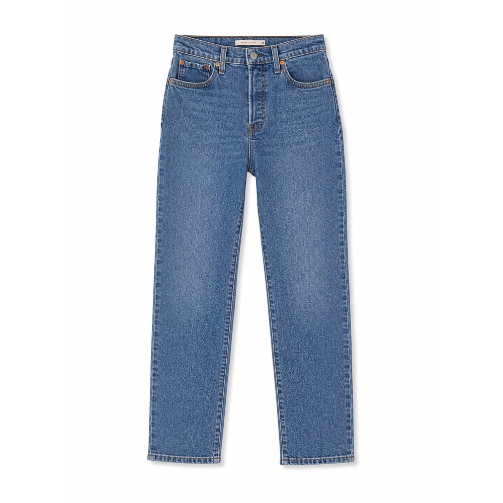 Levis Wedgie Straight High Rise Blue Jeans Womens Size 28 x 28 Classic Basic